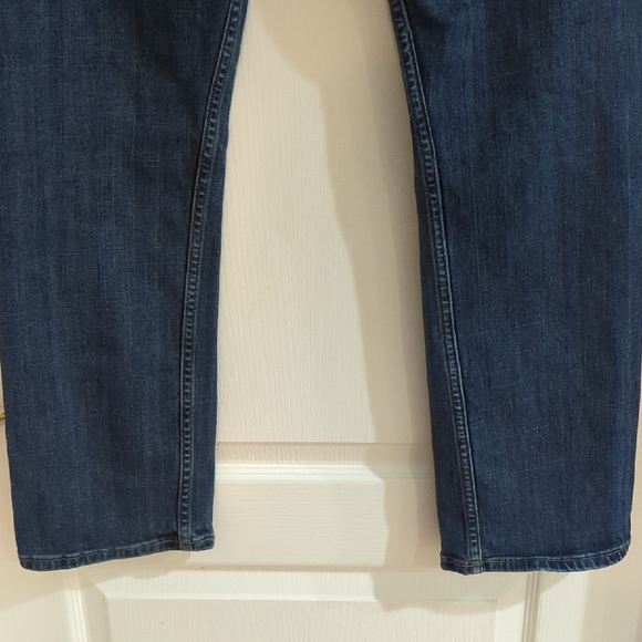 Wrangler BlueStraight Fit EUC 32x30 Straight-Leg Jeans Classic Stretch Denim - Picture 13 of 16